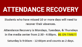  Attendance Recovery